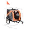 Dog Bike Trailer Orange and Gray