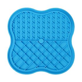 Pet Silicone Snack Catcher Dog (Option: Blue-20x20cm)